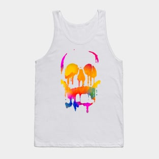 Melted color skull Tank Top